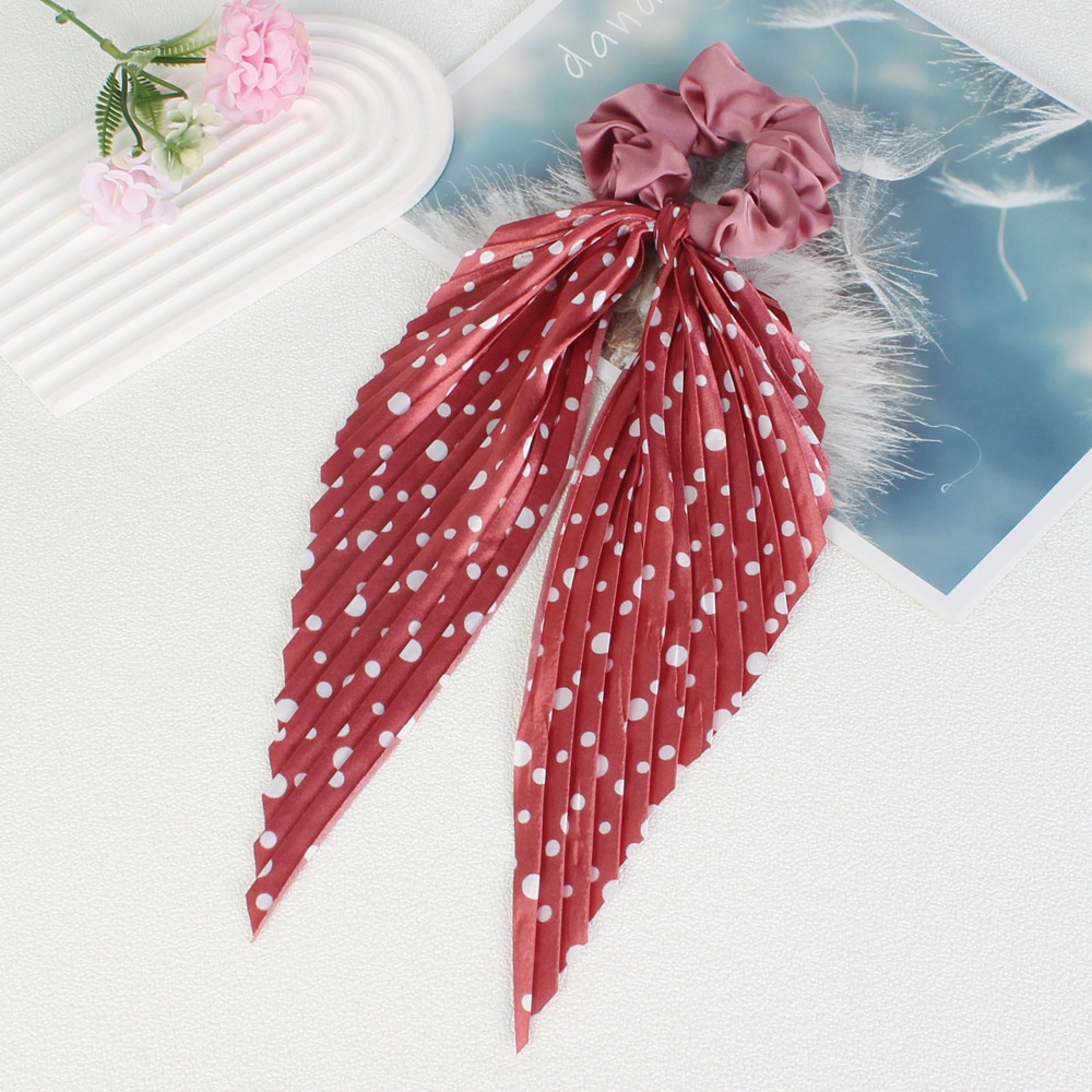 Women's Handmade Cloth Elastic Scrunchie Hair Bun Polka Dots