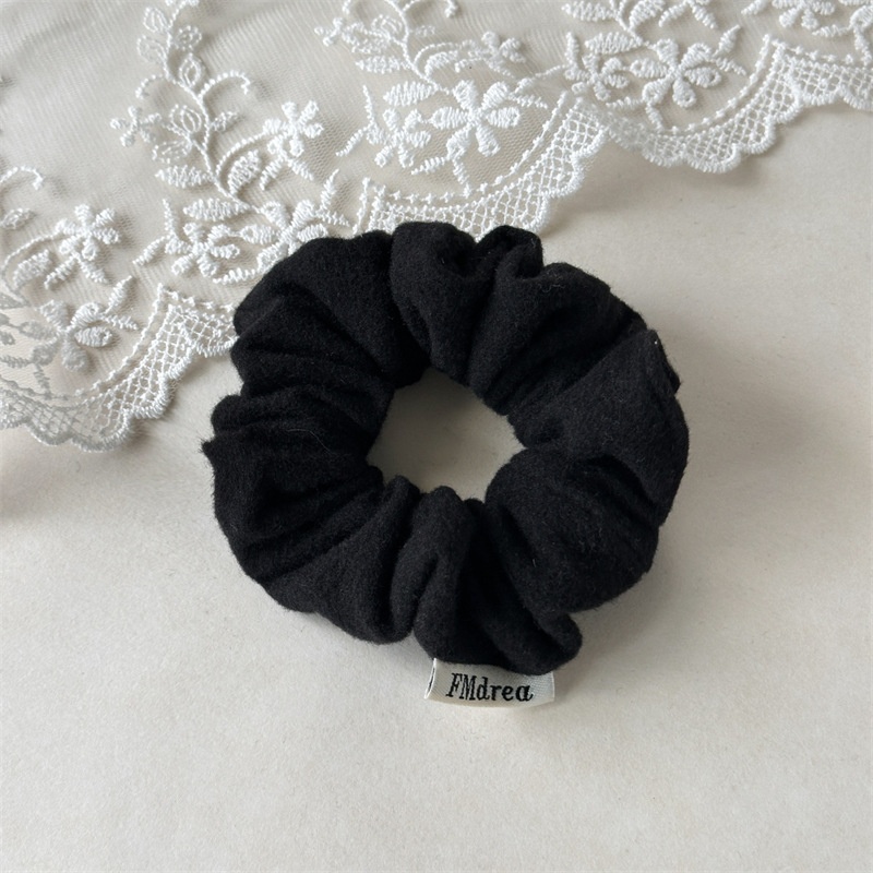 Women's Simple Winter Polyester Plush Bow Hairband Solid Color