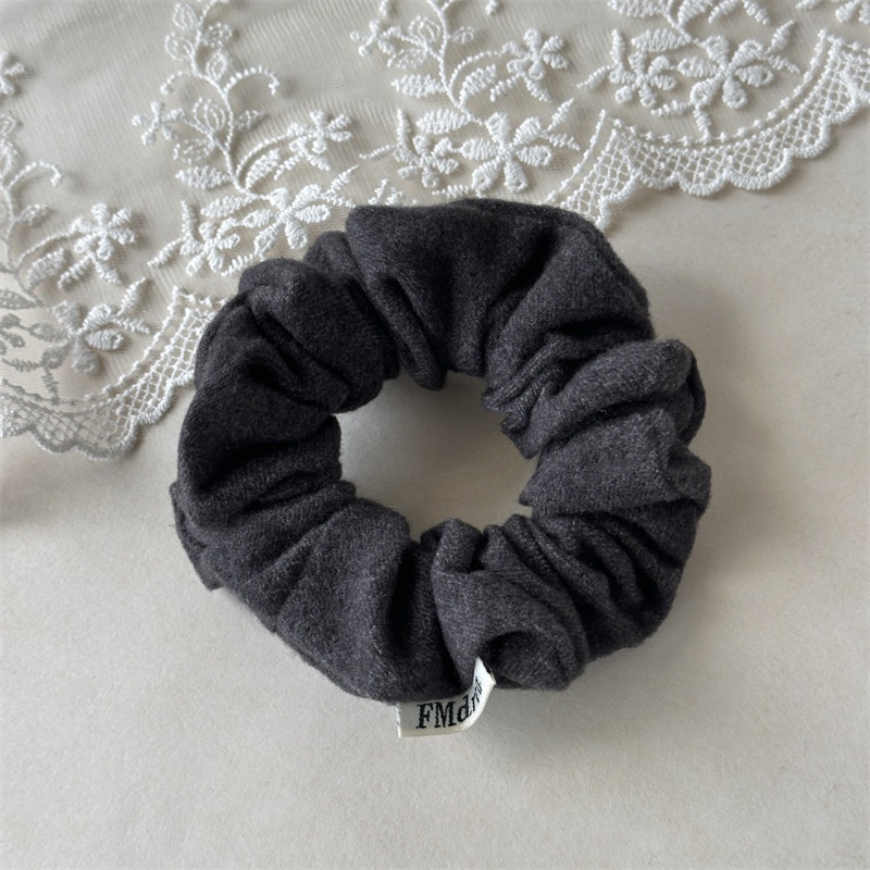 Women's Simple Winter Polyester Plush Bow Hairband Solid Color