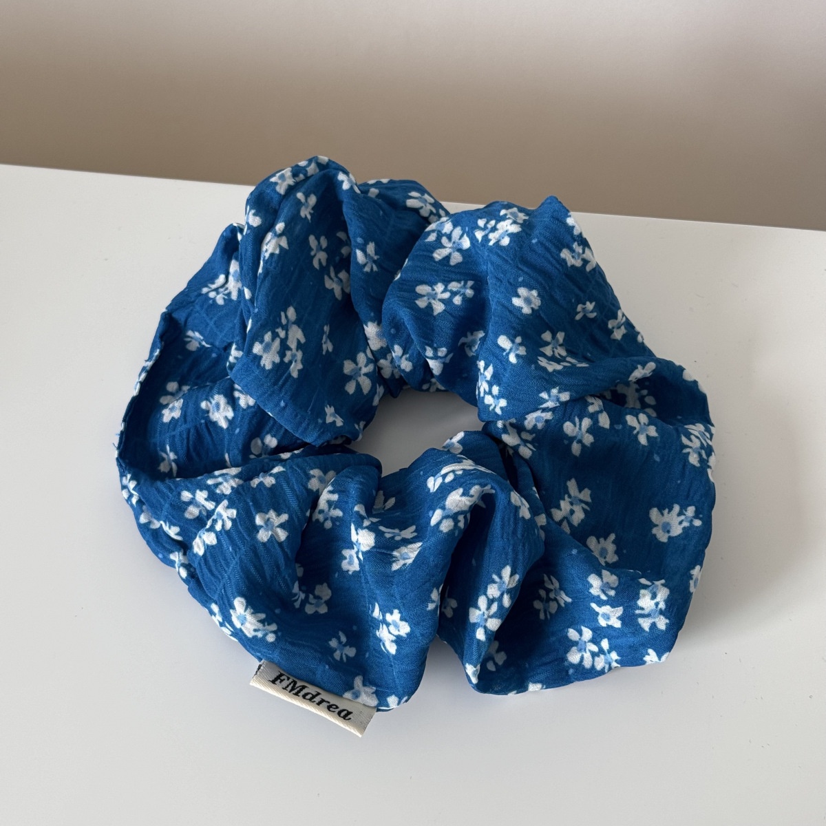 Women's Versatile Fabric Scrunchie Hair Ties For Ponytails Floral Print