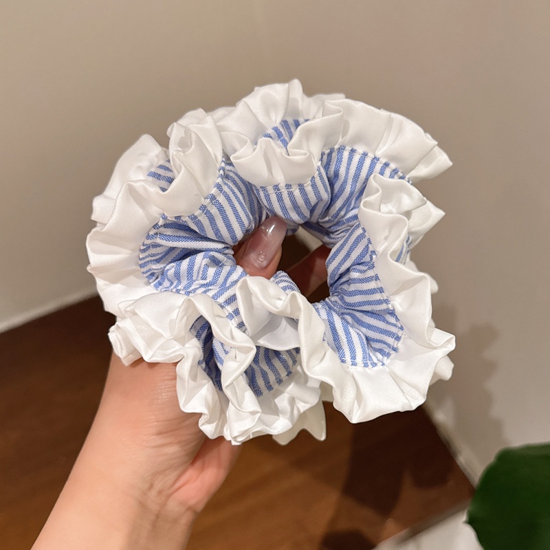 Women's Elegant Fabric Banquet Elastic Hair Band Solid Color