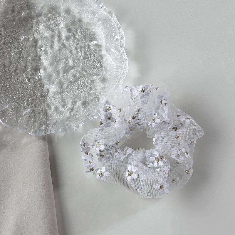 Women Girls Floral Daisy Mesh Headband Simple Forest Style Gauze Hairband