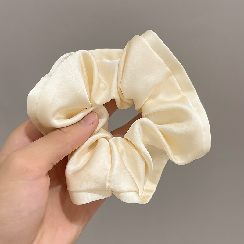 Women's Retro Street Style Satin Handmade Hair Tie Solid Color