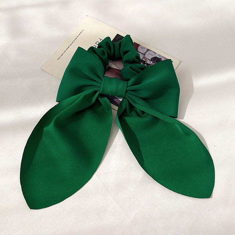 Women's Classic Casual Butterfly Bowknot Hair Tie Solid Color