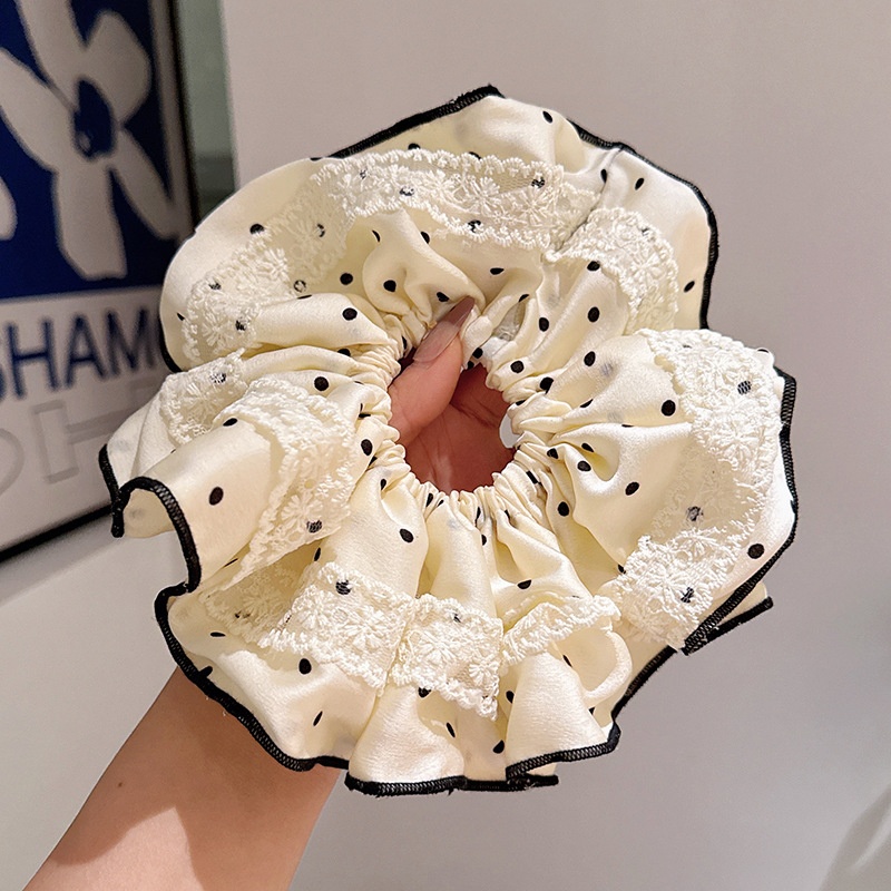 Women's Elegant Fabric Banquet Elastic Hair Band Solid Color