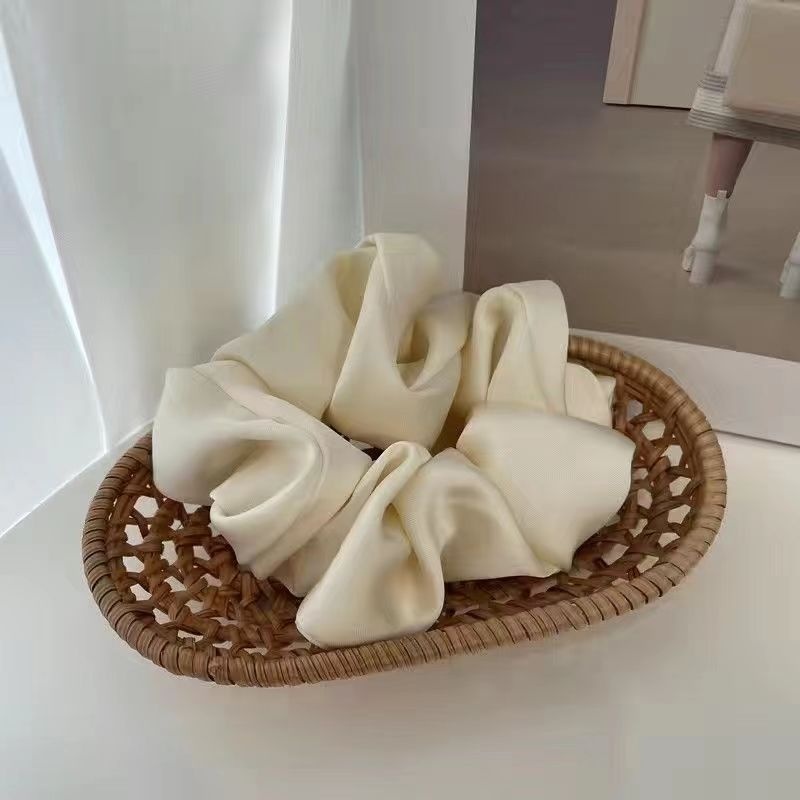 Women's Girls Retro Cloth Hair Tie Scrunchie Solid Color Horse Pattern