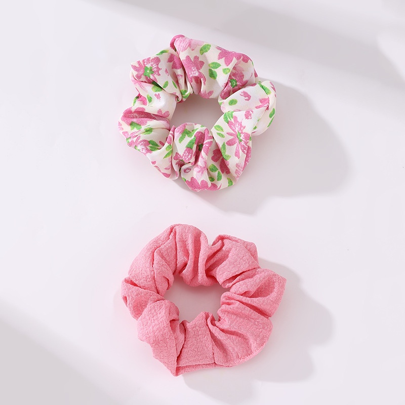 Women's Daily Cute Fabric Hair Scrunchies 2-Piece Set Ethnic Floral