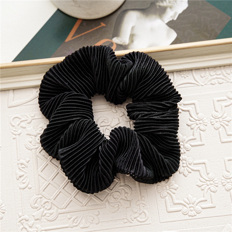 Women's Christmas Cloth Hair Scrunchie Solid Snowflake Lattice