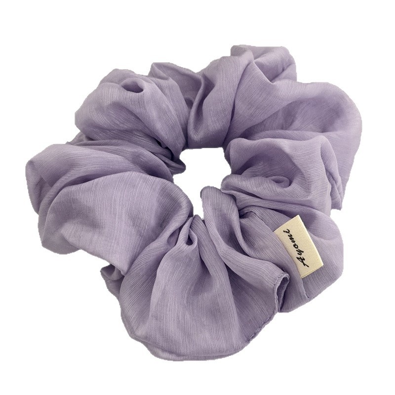 Women's Soft Cloth Hair Tie Perfect For Spring Simple Sparkly Beige