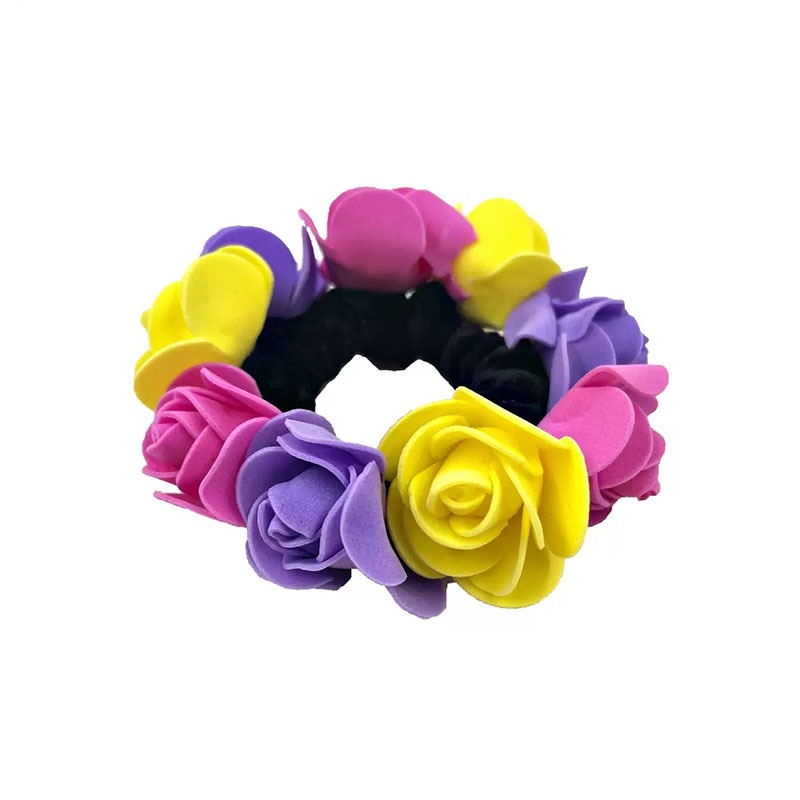 Women's Summer Vacation Elastic Hair Ring Fabric Hydrangea Floral