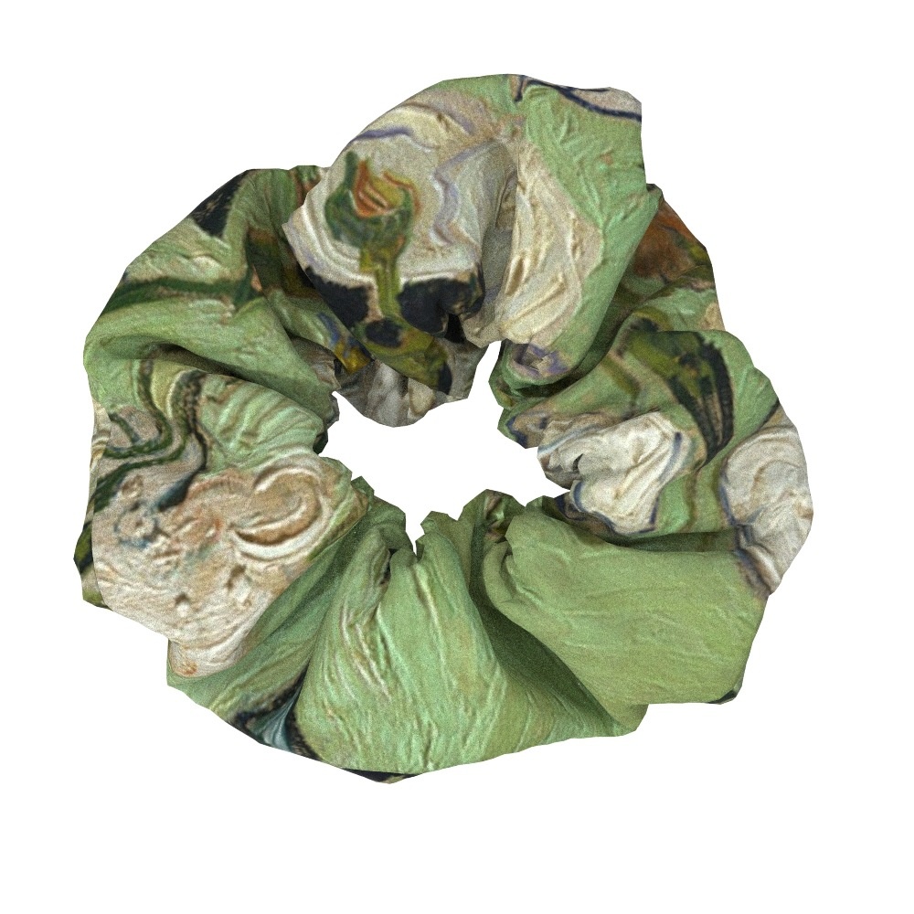 Women's Sweet Cloth Hair Ties Retro Van Gogh Floral Oil Painting