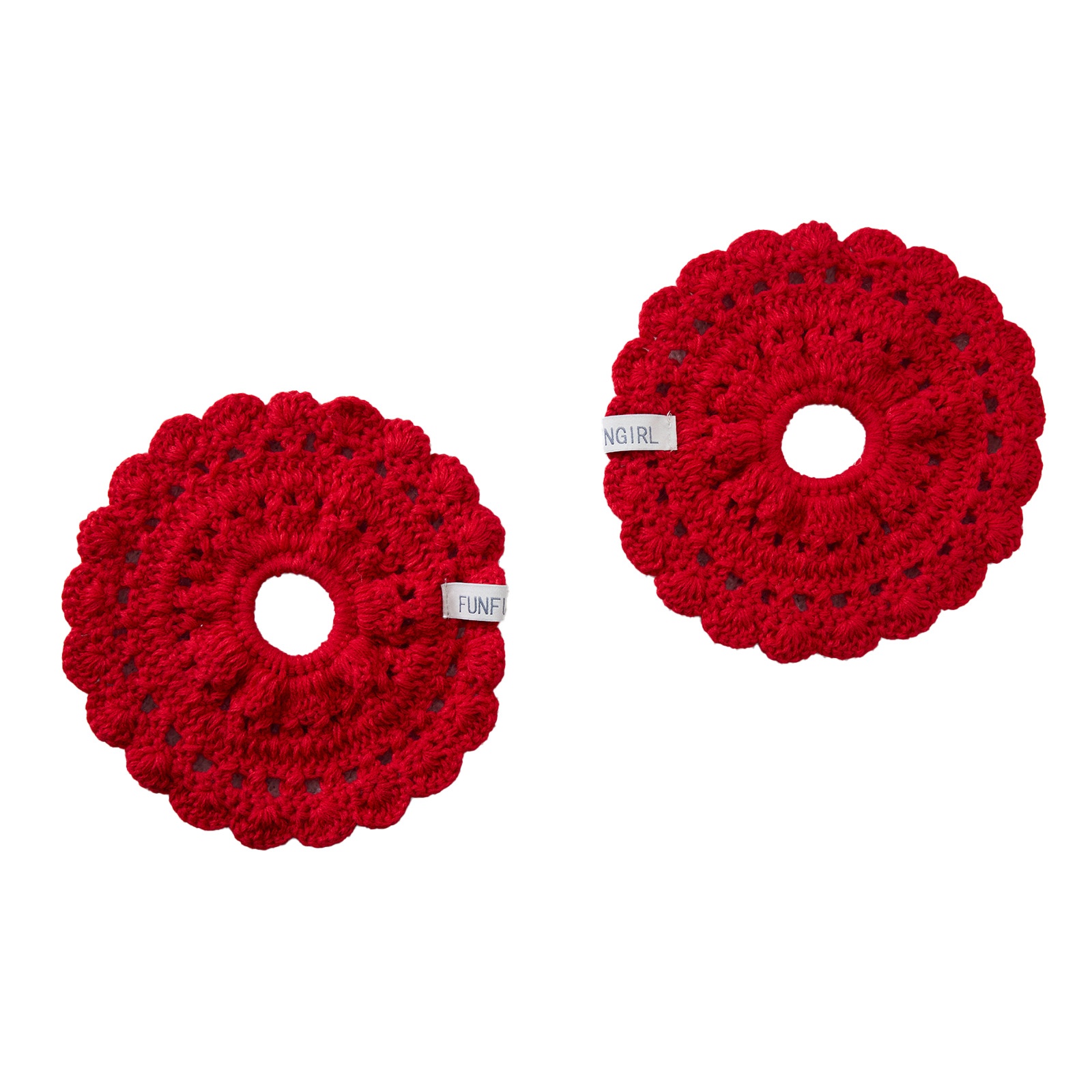 Women's Handmade Lace Knit Hairband Forest Style Autumn Winter Hair Tie