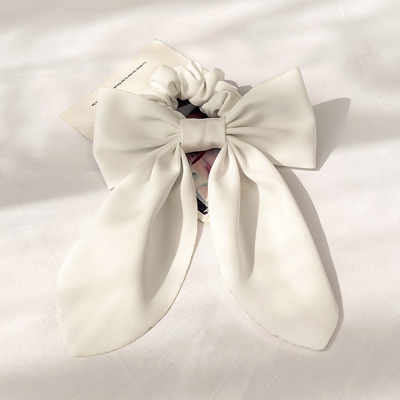 Women's Classic Casual Butterfly Bowknot Hair Tie Solid Color