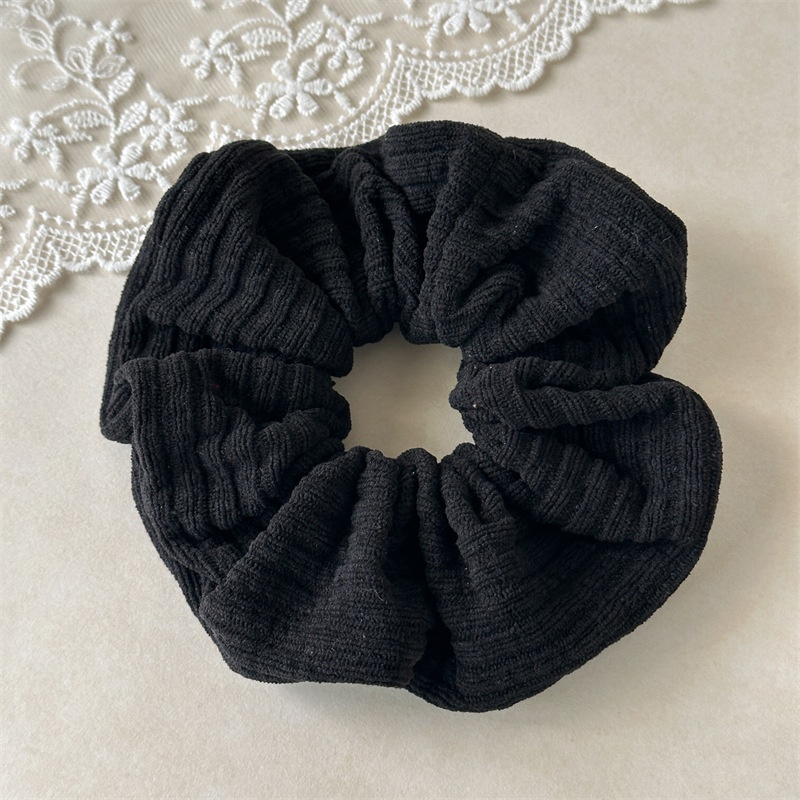 Suitable For Women In Autumn And Winter Season Winter Thick Wool Elastic Hairband Casual Solid Color Hairband For Bun And Ponytail
