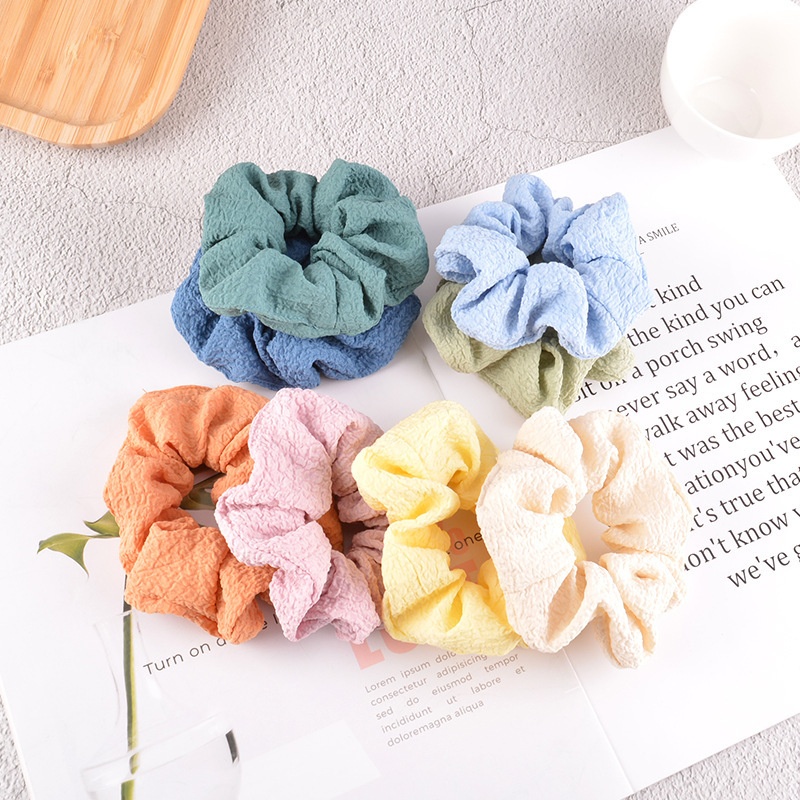 Women's Mesh Daisy Hair Scrunchies Colorful Floral Festival Elastic Hair Ties