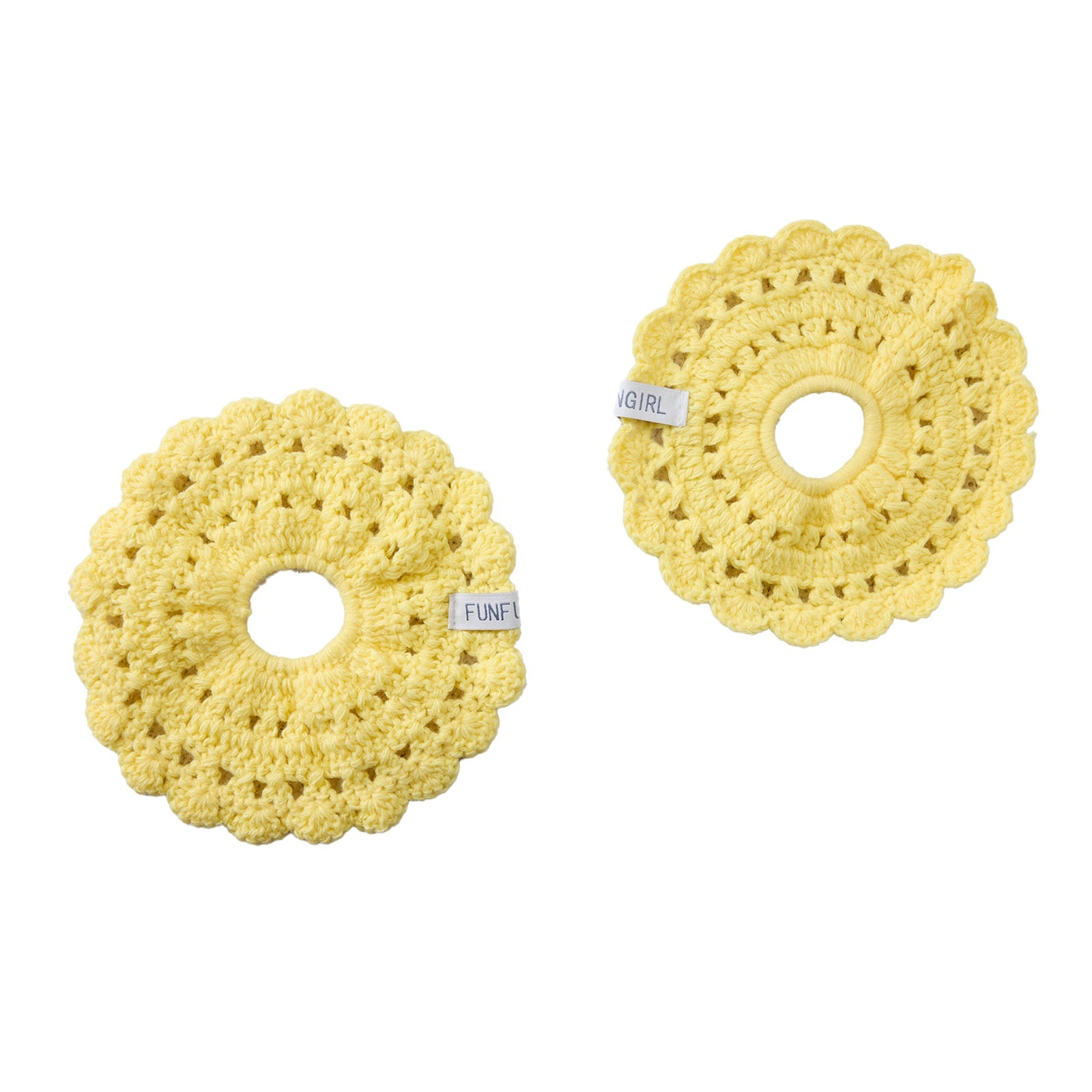 Women's Handmade Lace Knit Hairband Forest Style Autumn Winter Hair Tie