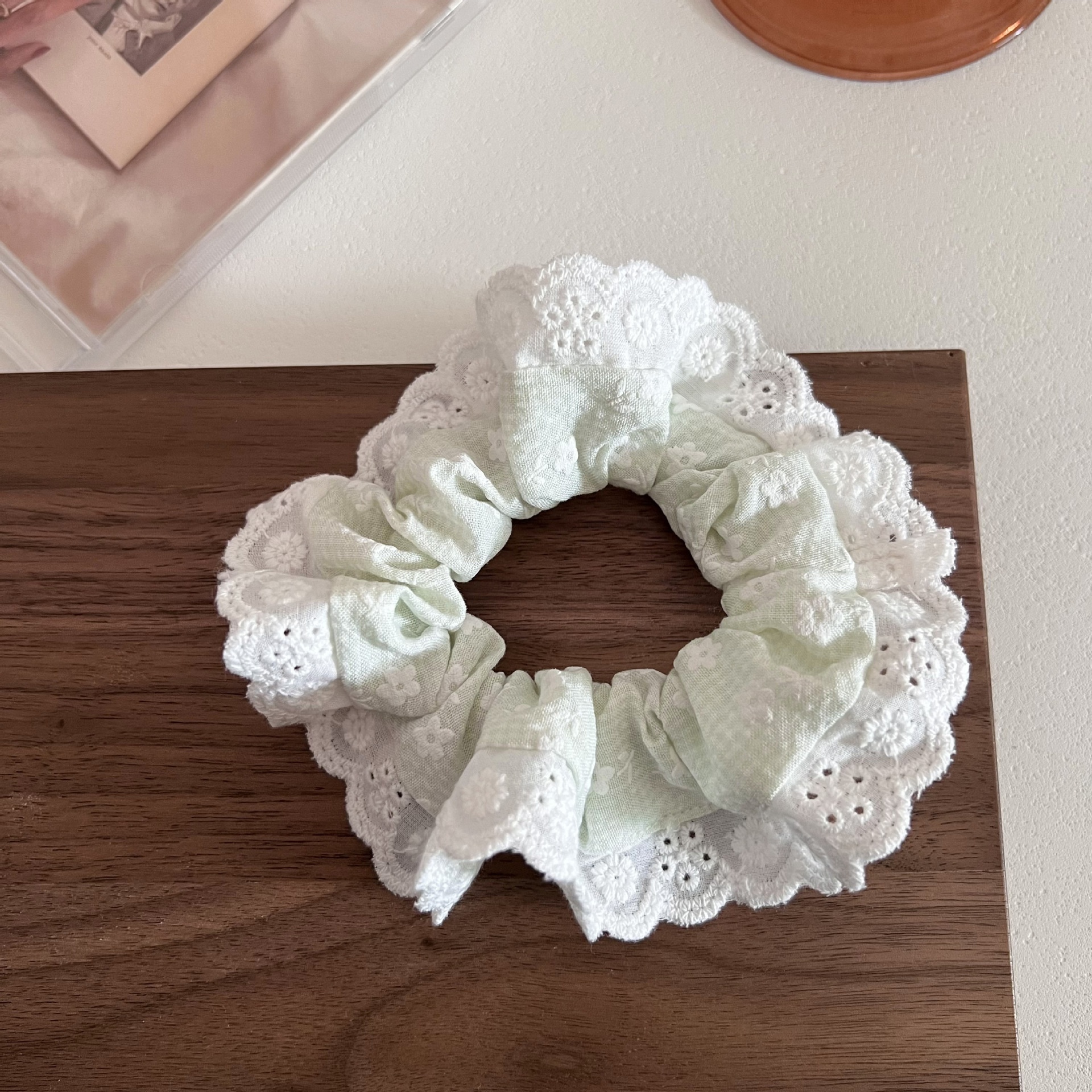 Women's Sweet Spring Summer Lace Tail Hair Bands Ditsy Floral