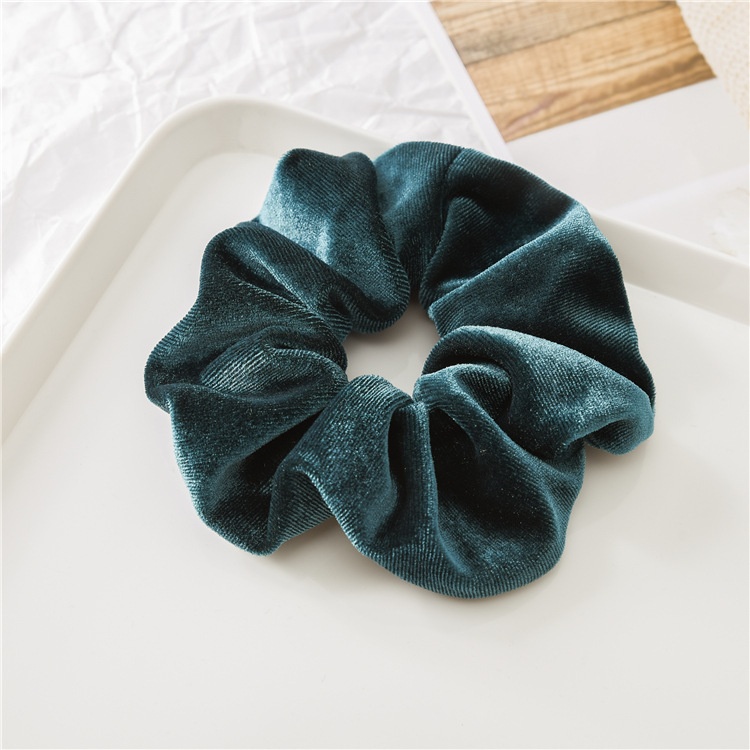 Women's Velvet Elastic Hair Band Autumn Winter Casual Solid Colors
