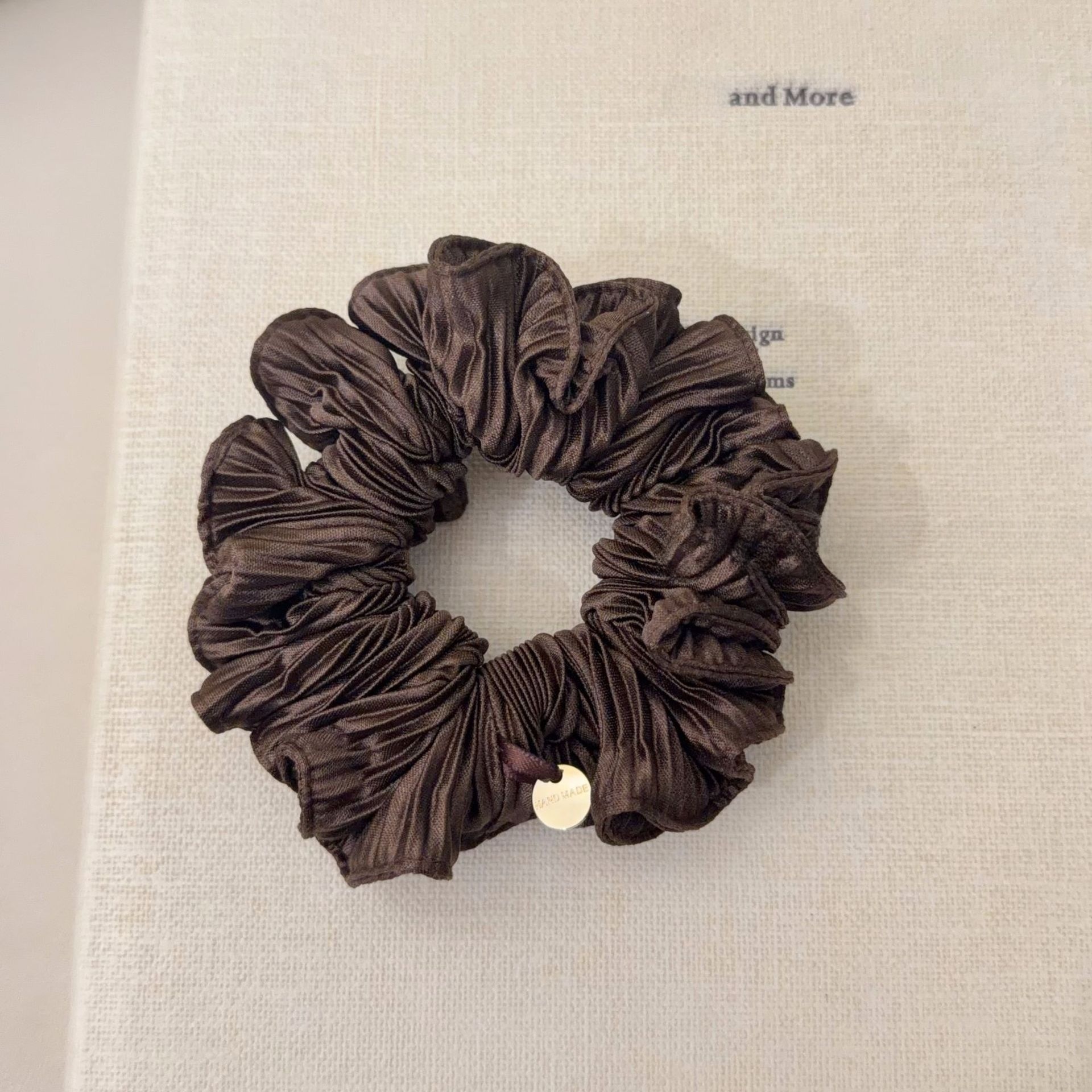 Women's Soft Cloth Hair Tie For Comfortable Daily Styling Solid Pink