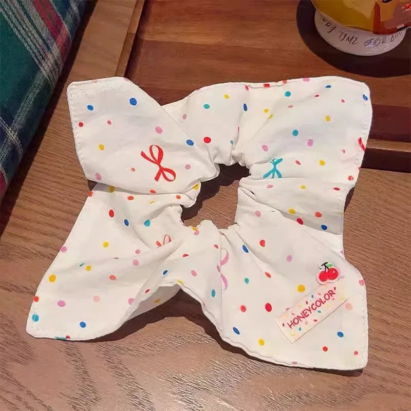 Women's Elegant Cloth Scarf Bowknot Hair Bands Geometric Pattern