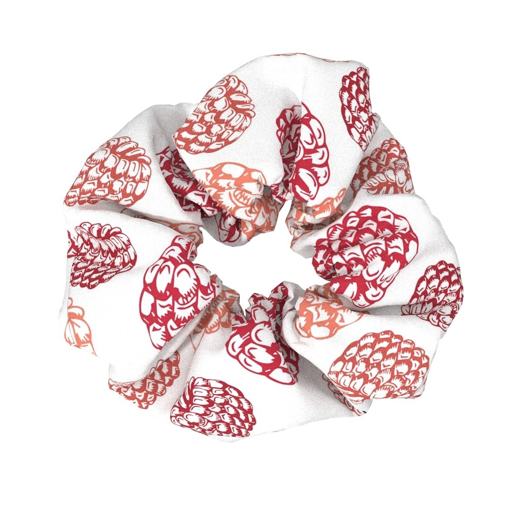 Women's Fabric Elastic Scrunchie Hair Tie Sweet Strawberry Pattern