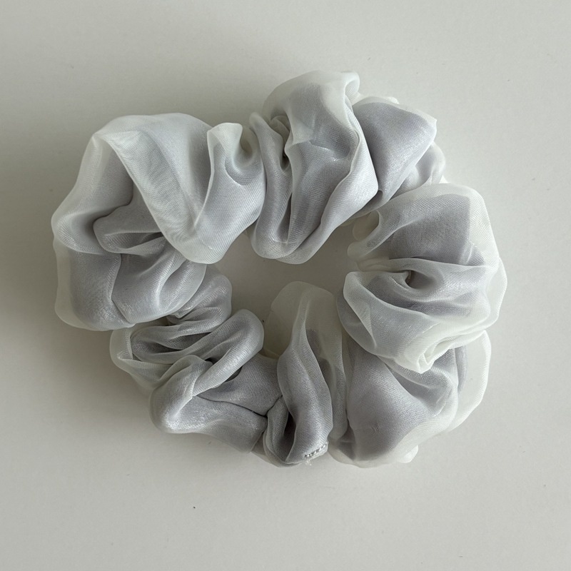 Women's Elegant Double Layer Mesh Hair Tie Gentle Gauze Ponytail for Thin Hair