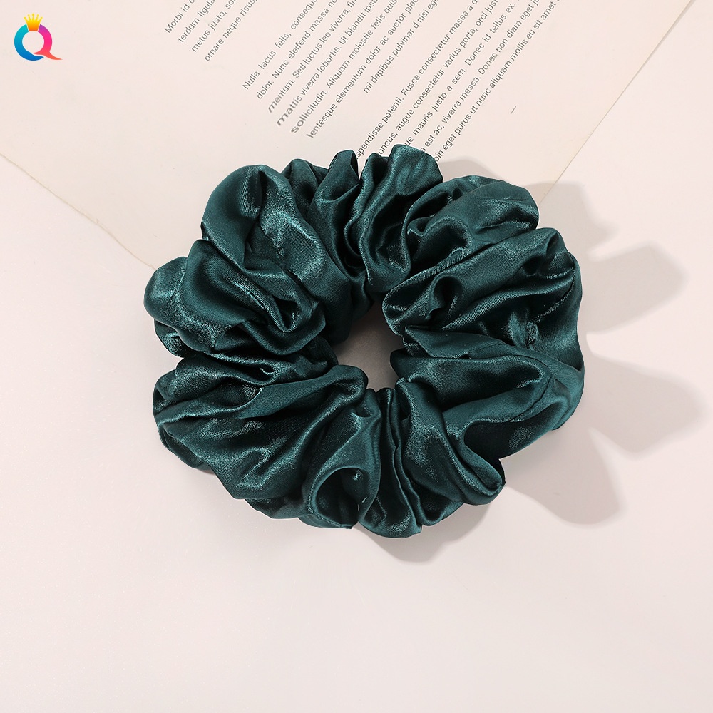 Women's Simple Daily Pleated Cloth Hair Scrunchie Solid Color