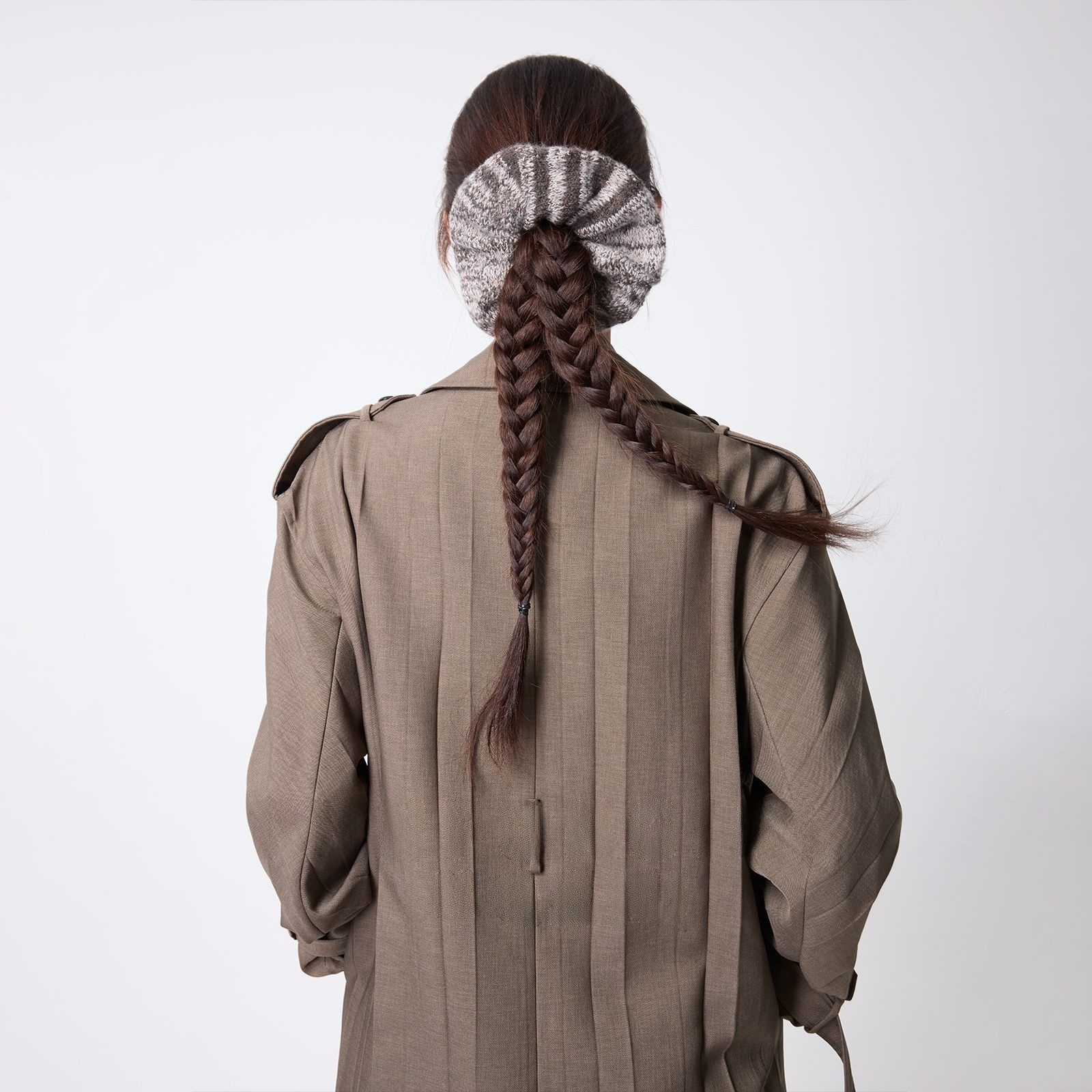 Butterfly Knot Hairband For Women, Striped Hairband, Low Bun, Large Bow Hair Hoop, Alloy Material, Suitable For All Seasons