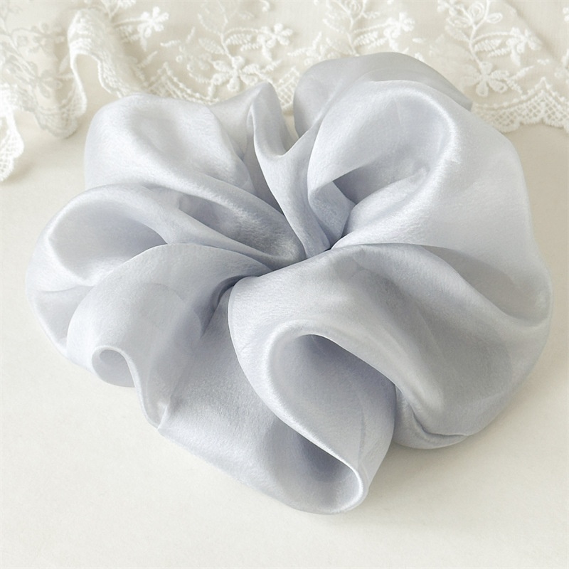 Women's Elegant Simple Gauze Holiday Casual Hair Tie Solid Color