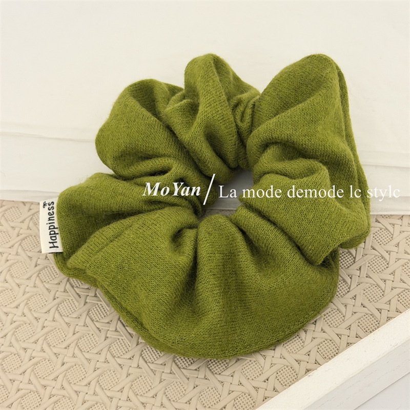 Women's Winter Knitted Wool Headband Simple Solid Color Warm Elastic Hair Band