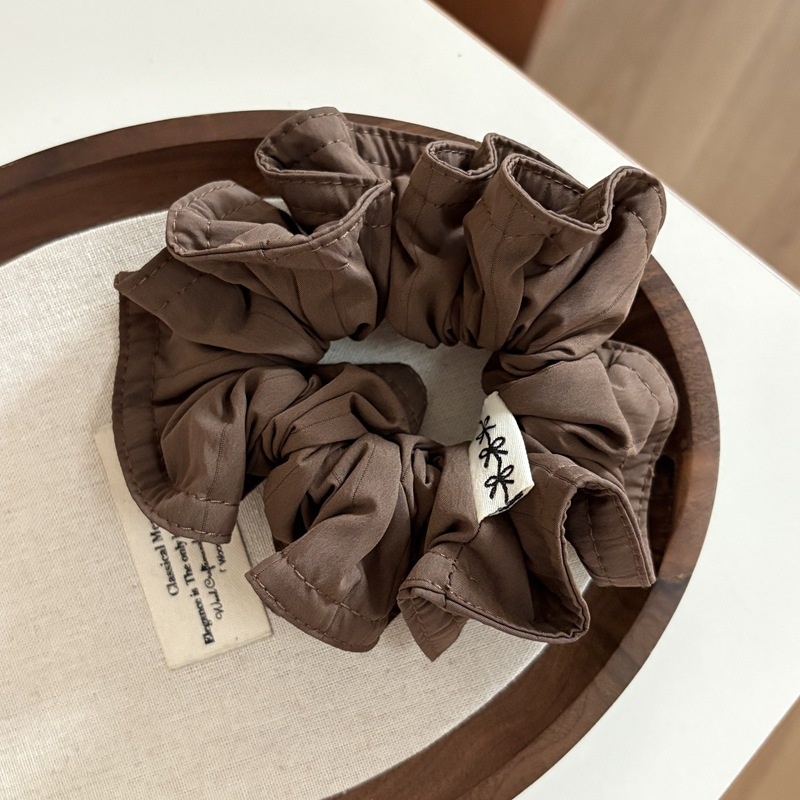 Women's Retro Pleated Fabric Autumn Winter Headband Solid Color