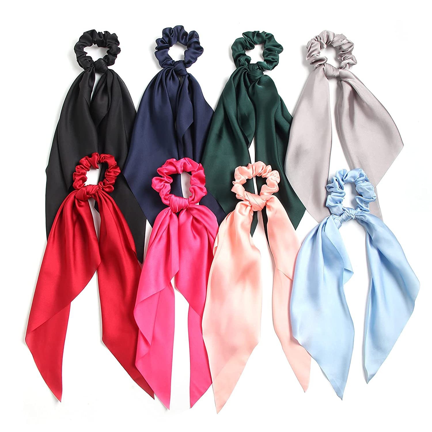 Women's Handmade Everyday Fabric Scrunchie Hair Tie Classic Solid Color