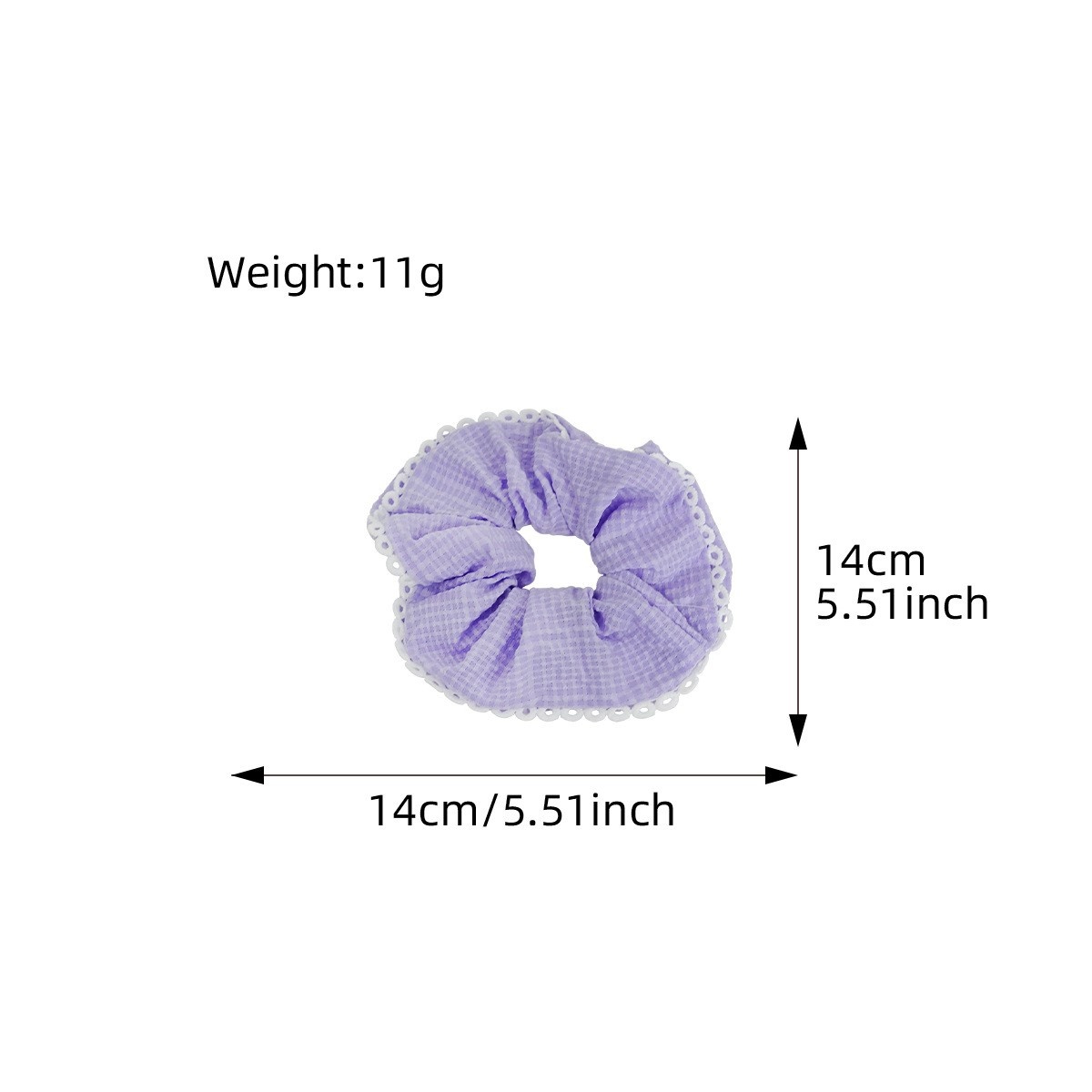 Women's Elegant Lace Trimmed Scrunchie Forest Style Cloth Hair Tie Hair Rope