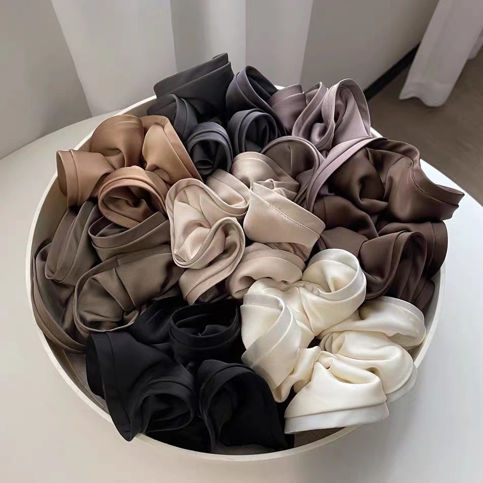 Women's Everyday Fashion Cloth Scrunchie Hair Tie Solid Color