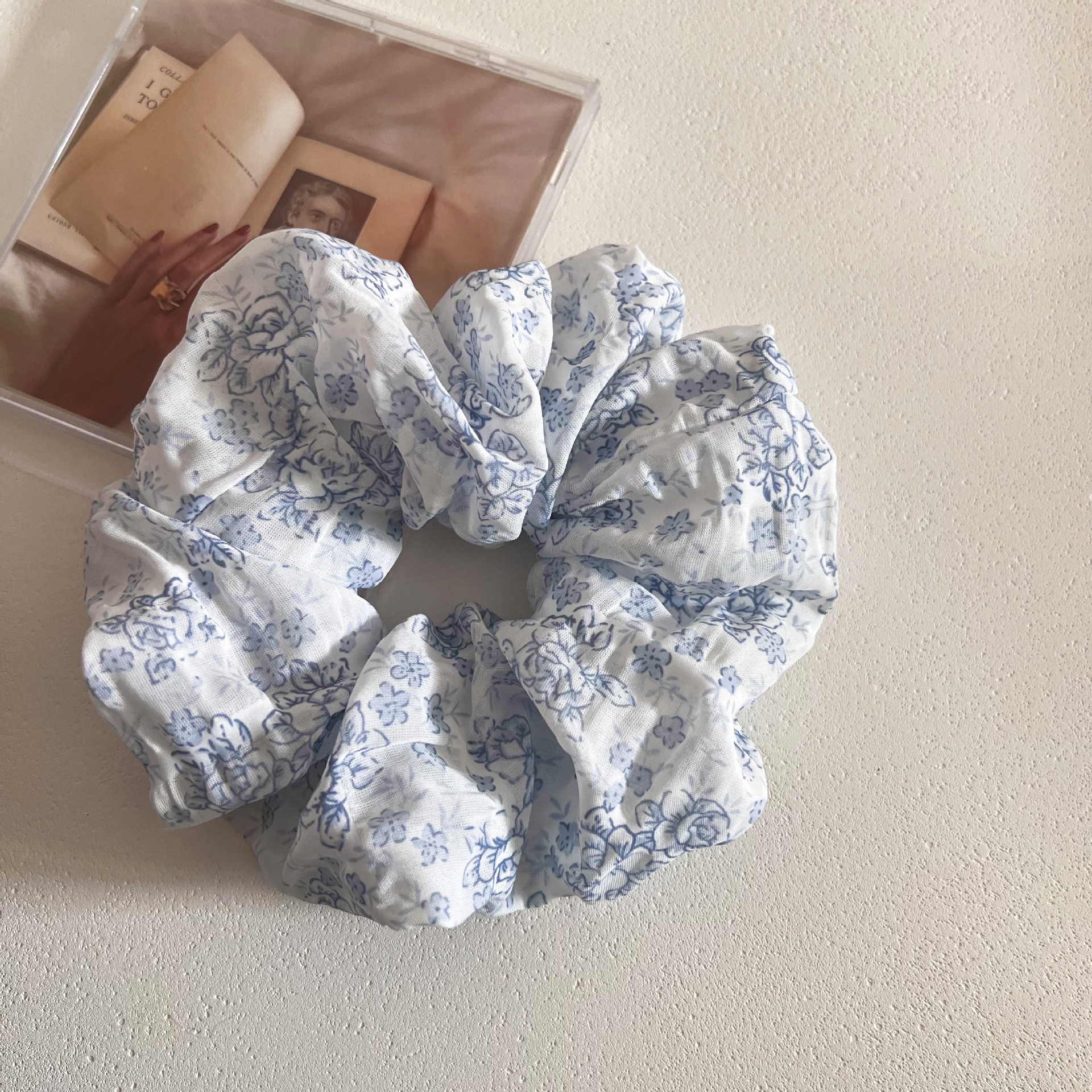 Women's Daily Simple Cloth Hair Tie Vintage Light Blue Ditsy Floral