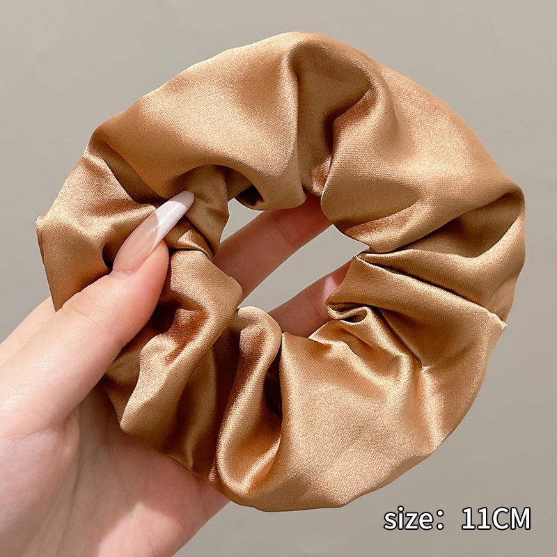 Women's Spring High-End Silky Pleated Pearl Streamer Large Hair Ring