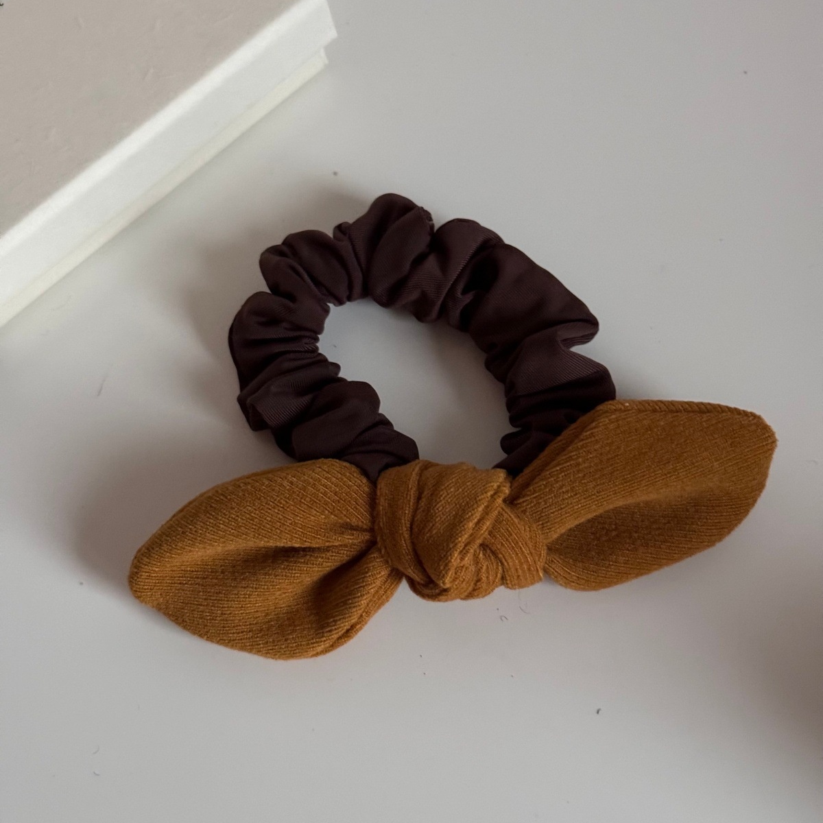 Women's Elegant Butterfly Knot Hair Clip Cute Dot Pattern Cloth Shark Clip