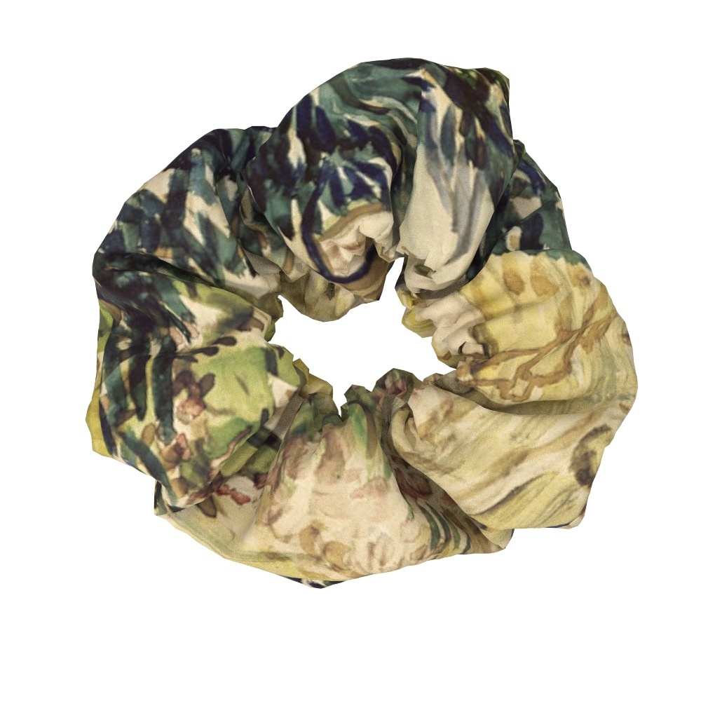 Women's Sweet Cloth Hair Ties Retro Van Gogh Floral Oil Painting