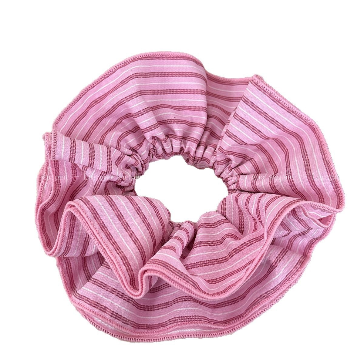 Girls Four-Layer Cloth Hair Tie Multi-Functional Hairband Pink Polka Dot