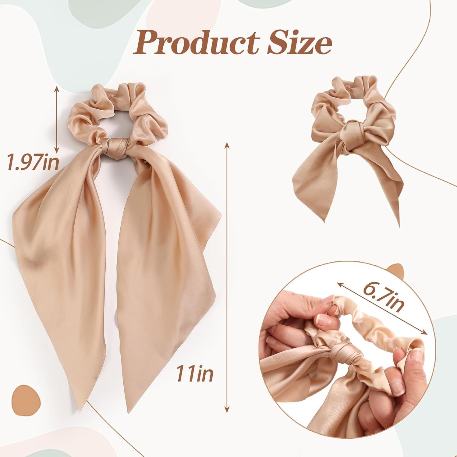 Women's Sweet Cloth Hair Tie For Daily Holiday Bow Knot Pattern