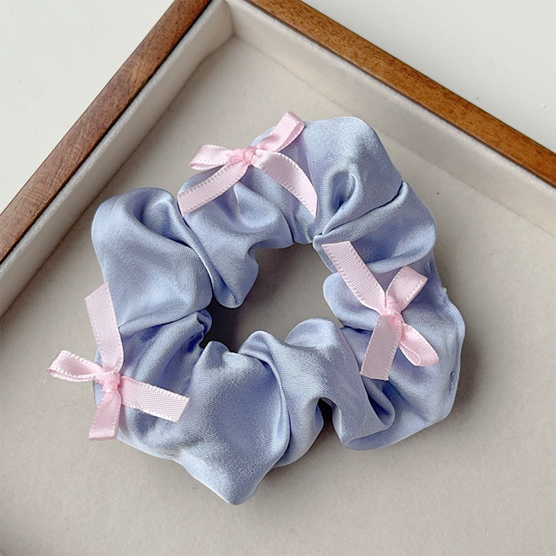 Women's Elegant Daily Cloth Hair Tie Black & White Butterfly Bow