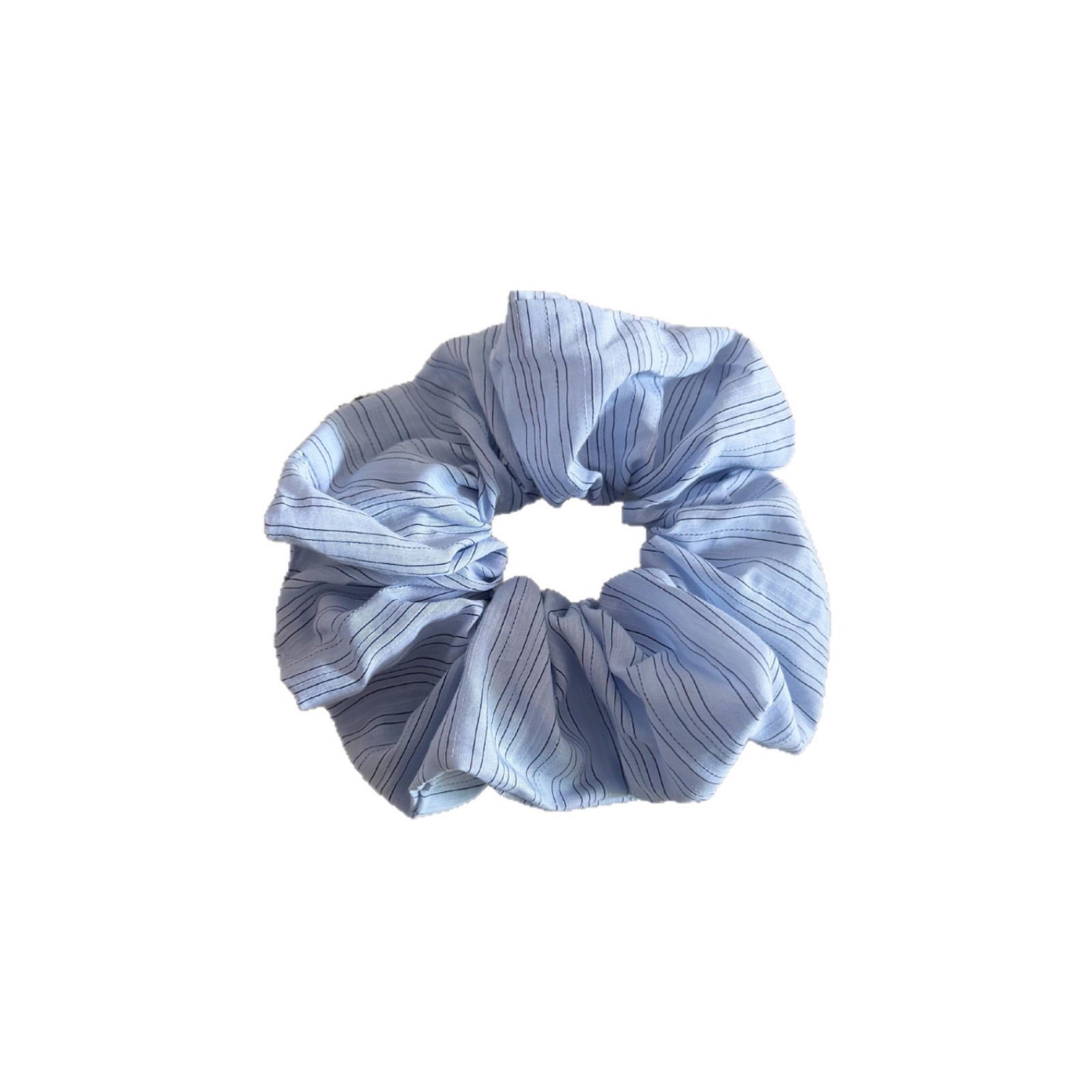 Women's Korean Style Cloth Hair Tie Spring Accessory Blue Striped