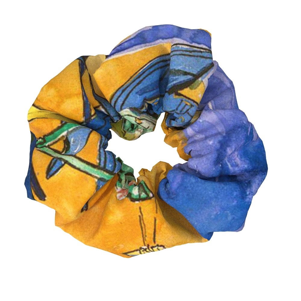 Women's Sweet Cloth Hair Ties Retro Van Gogh Floral Oil Painting