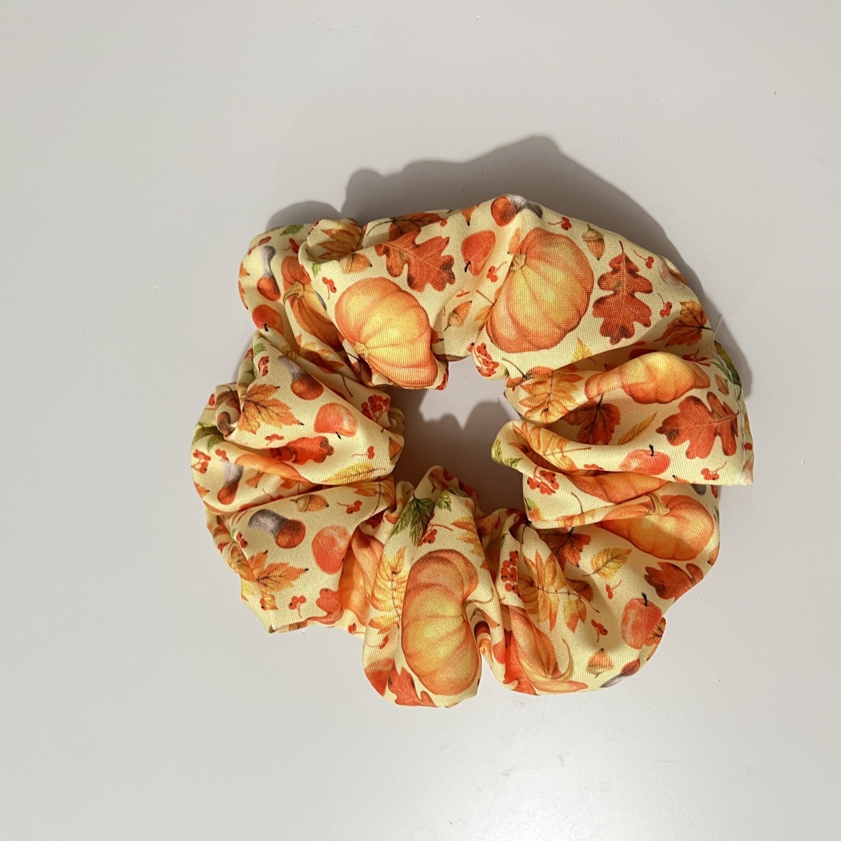 Women Versatile Fabric Hair Ties Assorted Turkey Pumpkin Patterns