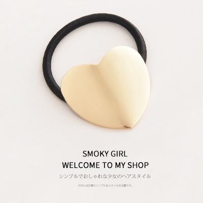 Women's Minimalist Metal Hair Ties Geometric Hollow Alloy Ponytail Holder