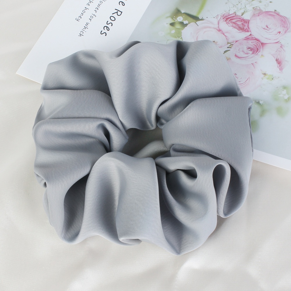 Women Soft Cloth Elastic Hair Bands Spring Summer Solid Color Hair Ties