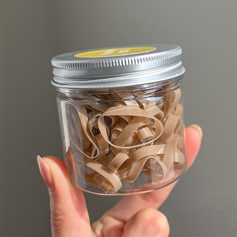 Girls High Elastic Thickened Canned Hair Ties Colorful Rubber Bands