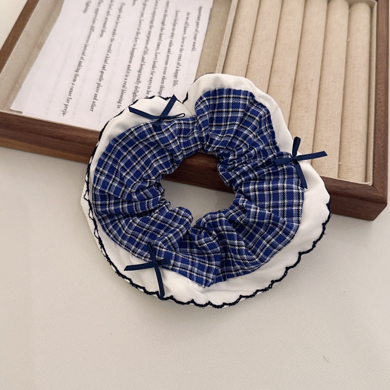 Women's Elegant Large Cloth Scrunchie Banquet Hair Tie Ditsy Floral