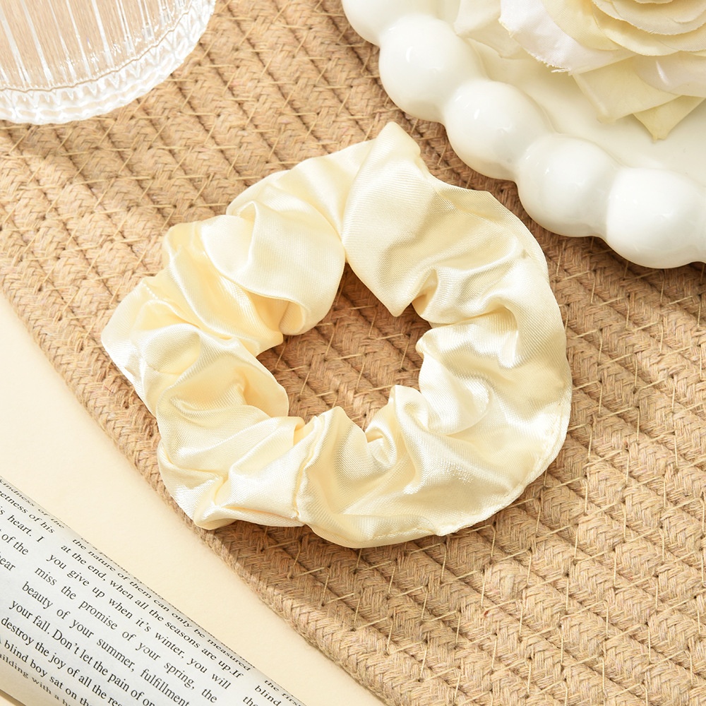 Women's Minimalist Fabric Hair Ties Trendy Solid Color Simple Head Ropes