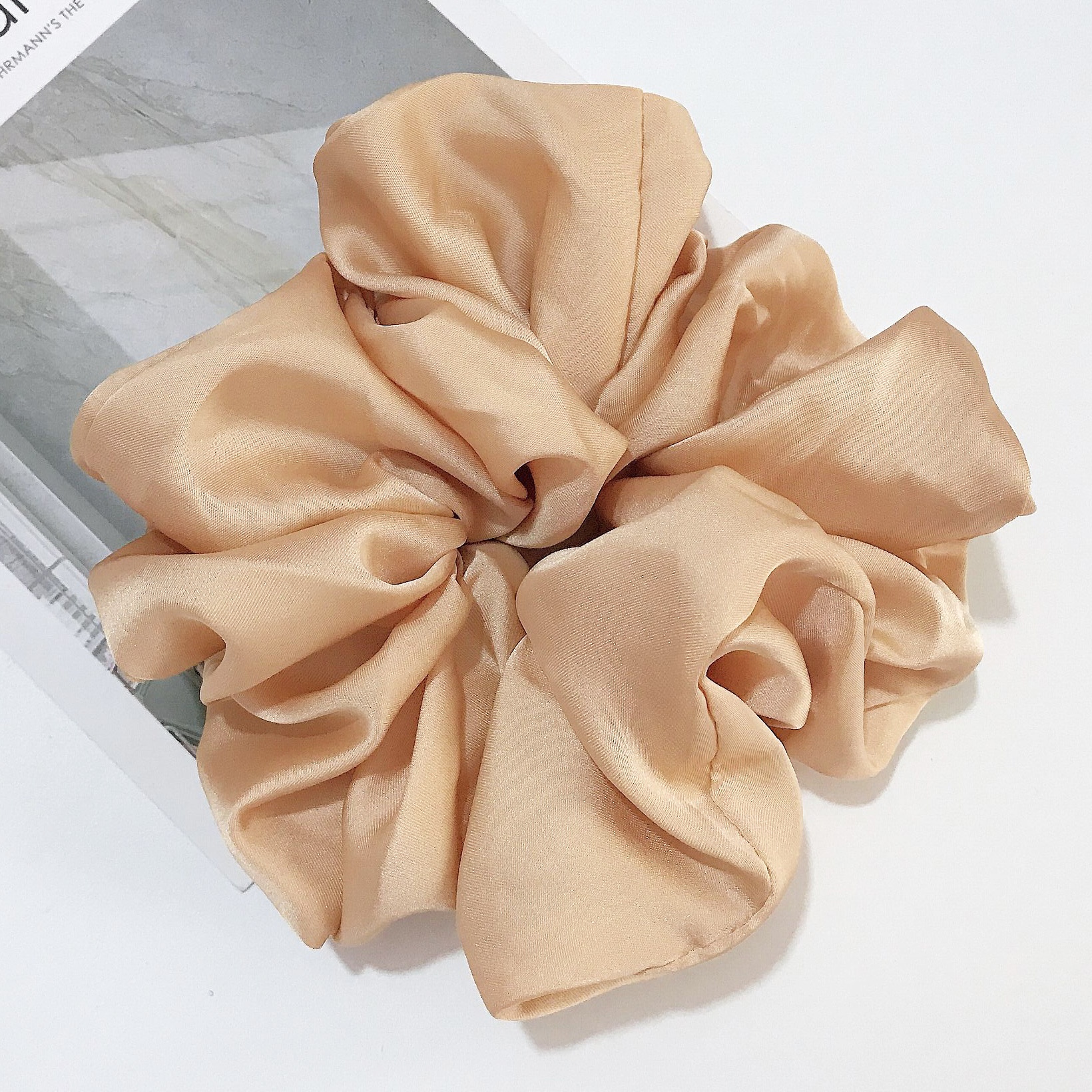 Women's Cute Handmade Cloth Hair Tie For Daily Wear Solid Color